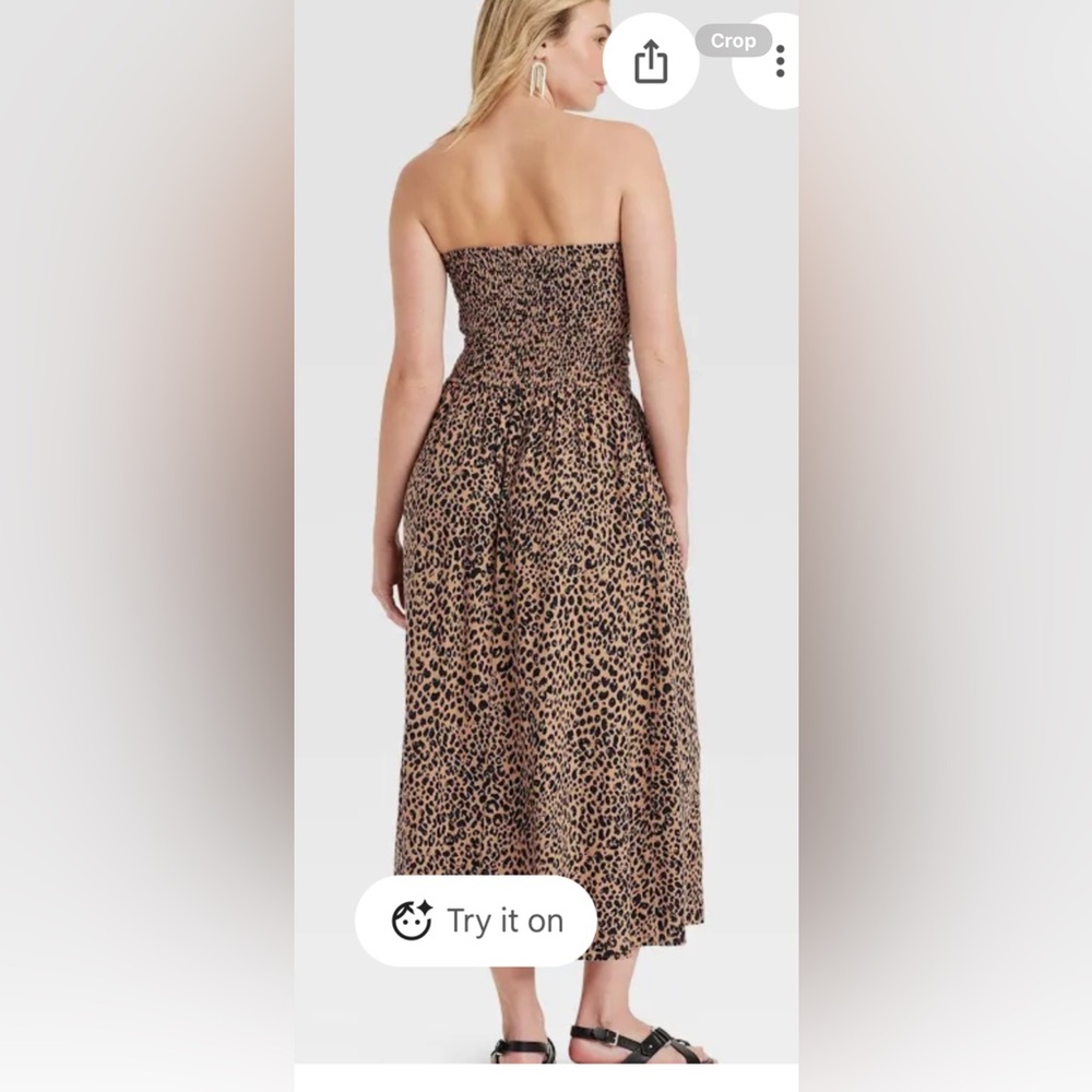 Universal Thread Womens Strapless Maxi Ruched A-L… - image 2